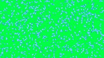 animated moving bacteria cell animation on green screen background video