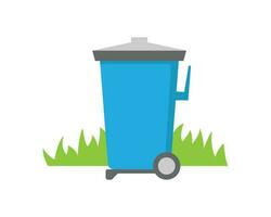 Rubbish bin environment vector illustration concept