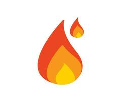 Fire effect vector illustration on isolated background