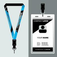 Lanyard Template Design For Company Purposes And More vector