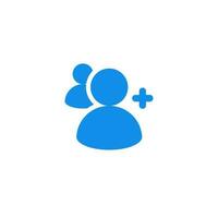 people icon sign symbol design, add friends, grouping vector