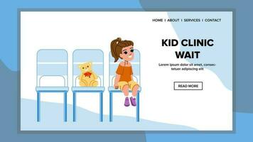 kid clinic wait vector