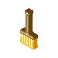 snow shovel winter season isometric icon vector illustration