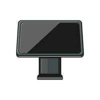 nfc pos terminal cartoon vector illustration