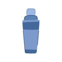 metal cocktail shaker cartoon vector illustration