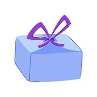 ribbon gift box cartoon vector illustration