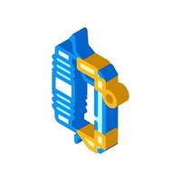 fuse electrical engineer isometric icon vector illustration