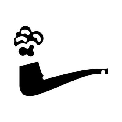 fume smell glyph icon vector illustration