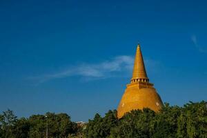 Phra Pathom Chedi, the largest and tallest pagoda in Thailand and surrounding area located at Amphoe Mueang Nakhon Pathom Province. photo