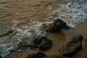 Pattaya Beach, Pratumnak Hill Between South Pattaya Beach and Jomtien Beach in the sunset, evening. photo