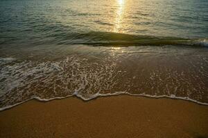 Pattaya Beach, Pratumnak Hill Between South Pattaya Beach and Jomtien Beach in the sunset, evening. photo