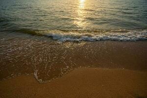 Pattaya Beach, Pratumnak Hill Between South Pattaya Beach and Jomtien Beach in the sunset, evening. photo