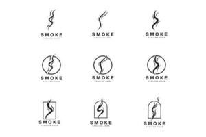 Steam Steam Logo Vector Hot Evaporating Aroma. Smell Line Illustration, Cooking Steam Icon, Steam Train, Baking, Smoking