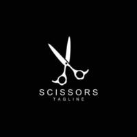 Scissors Logo, Shaver Vector, Simple Barber Shop Design, Icon, Background, Symbol, Template vector