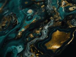 Bright fluid marble paint pattern Dynamic liquid shapes background created with technology photo