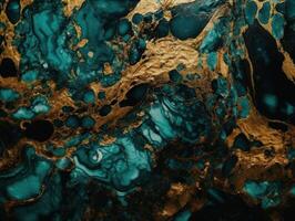 Bright fluid marble paint pattern Dynamic liquid shapes background created with technology photo