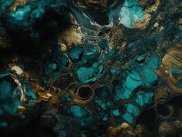Bright fluid marble paint pattern Dynamic liquid shapes background created with technology photo