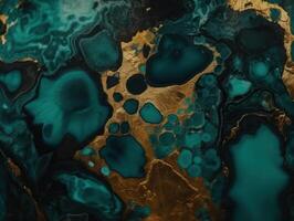 Bright fluid marble paint pattern Dynamic liquid shapes background created with technology photo