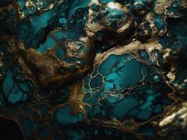Bright fluid marble paint pattern Dynamic liquid shapes background created with technology photo
