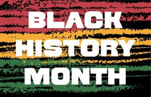 Black history month Illustration design vector