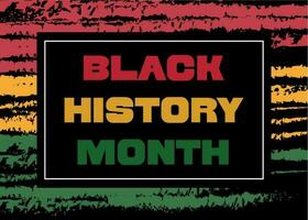 Black history month Vector illustration design poster