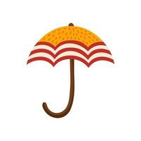 Letter J, ABC autumn type in shape of umbrella vector