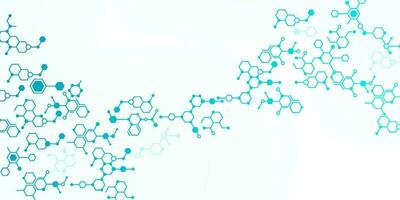 Molecule structure background, molecular pattern vector