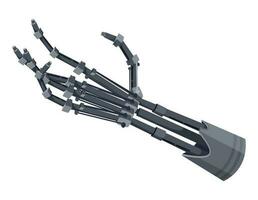 Robot cyborg arm, robotic prosthesis human hand vector