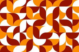 Autumn modern geometric pattern, fall season color vector