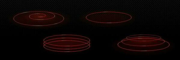 microondas horno calentar efecto lado ver aislado conjunto vector