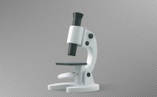 3d médico laboratorio Ciencias microscopio icono vector