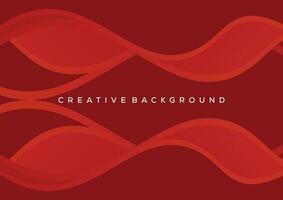 abstract red wave background design vector