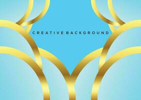 creative background blue with luxury line color vector