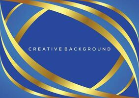 blue with luxury line abstract background vector