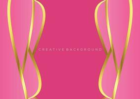 light pink with luxury line background design gradient vector