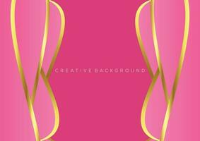 light pink with luxury line background design gradient vector