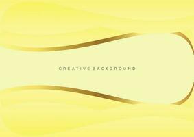 yellow gradient with luxury line modern background vector