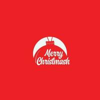 merry christmas logo vector