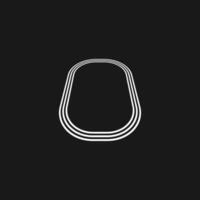 oval shape logo vector