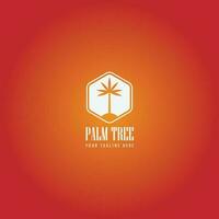 palm tree logo vector