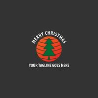 merry christmas logo vector