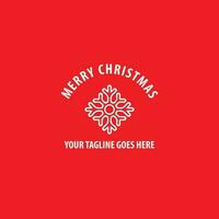 merry christmas logo vector