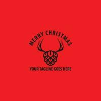 merry christmas logo vector