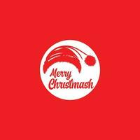 merry christmas logo vector