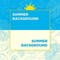 Fun and colorful summer background layout vector illustration. EPS 10.