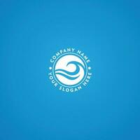 surf wave logo vector