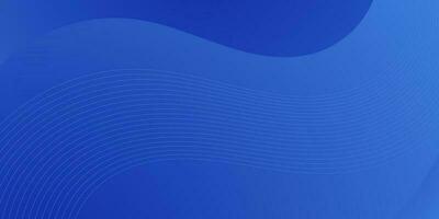 simple abstract blue wave gradient background for business vector