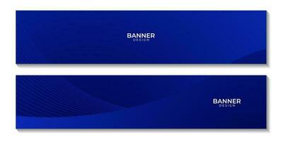 blue banners abstract gradient background with lines vector