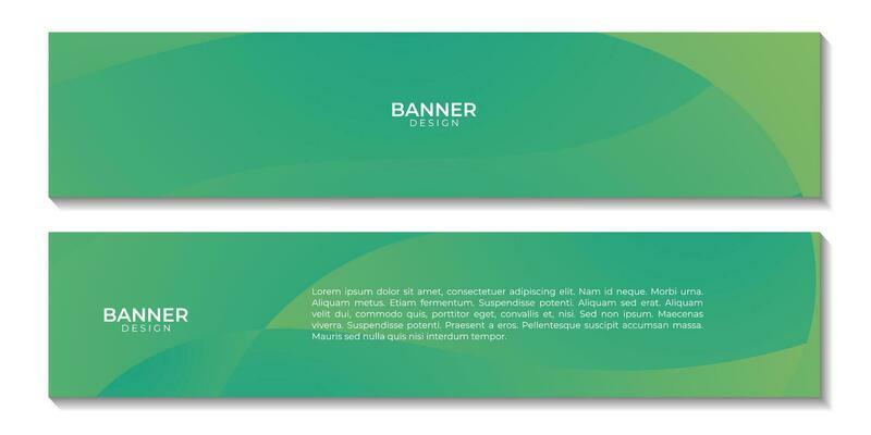 abstract green wave organic background. banner design template for business.