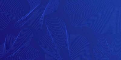 abstract blue wavy background with lines vector